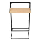 Étagère de buanderie avec panier à linge Honey-Can-Do chêne clair