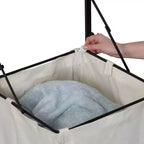 Étagère de buanderie avec panier à linge Honey-Can-Do chêne clair