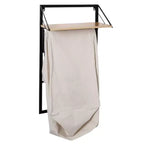 Étagère de buanderie avec panier à linge Honey-Can-Do chêne clair