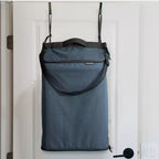 Panier à linge convertible CleverMade 1 compartiment bleu océan/gris anthracite