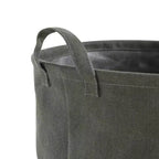 Danya B. Army Canvas Laundry Bucket Dusty Olive : Panier à linge pliable avec poignées intégrées, portable et polyvalent