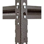 Muscle Rack – Étagère de garage en acier sans boulons, 4 niveaux, 76,2 cm (l) x 45,7 cm (P) x 152,4 cm (H), argent