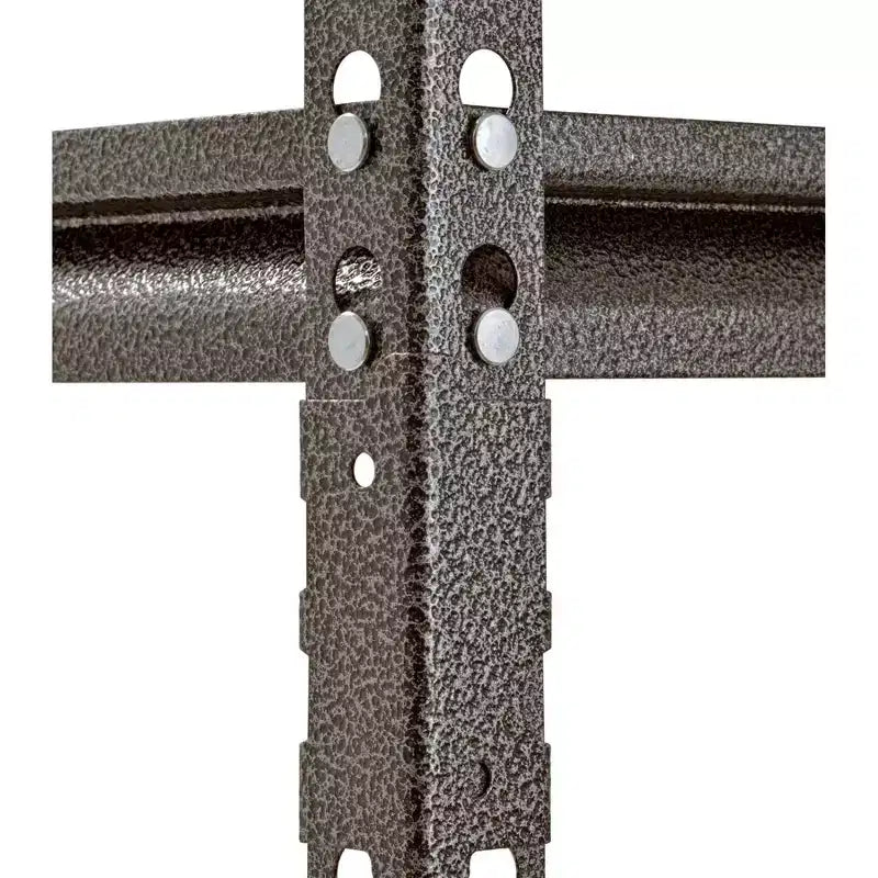 Muscle Rack – Étagère de garage en acier sans boulons, 4 niveaux, 76,2 cm (l) x 45,7 cm (P) x 152,4 cm (H), argent