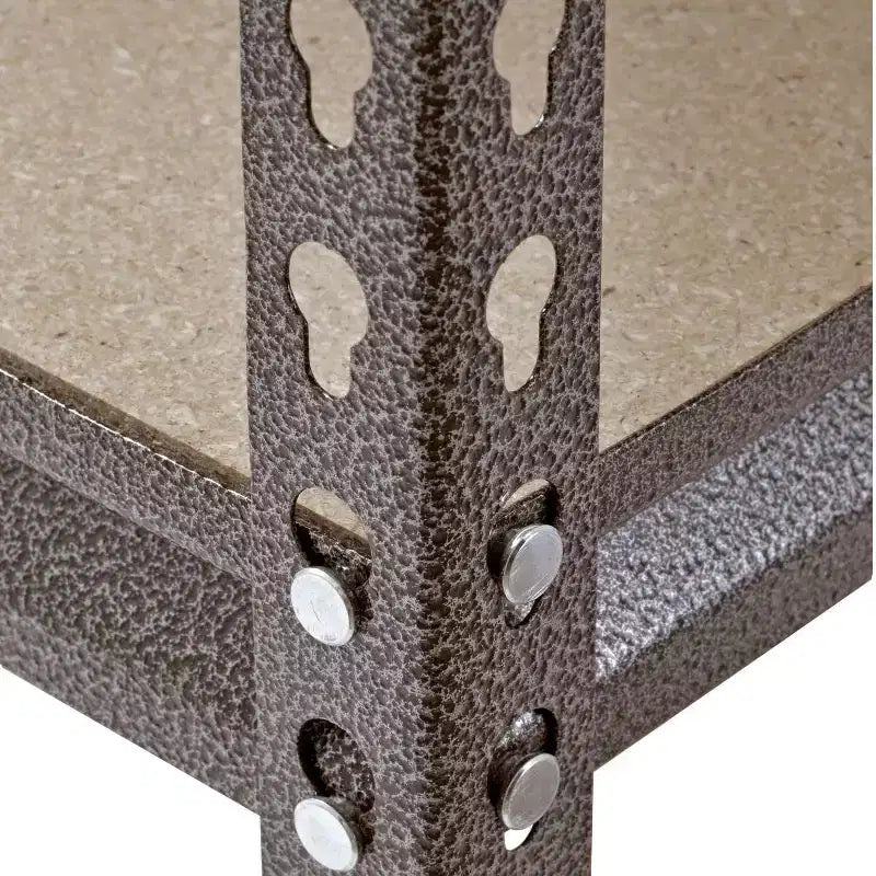 Muscle Rack – Étagère de garage en acier sans boulons, 4 niveaux, 76,2 cm (l) x 45,7 cm (P) x 152,4 cm (H), argent