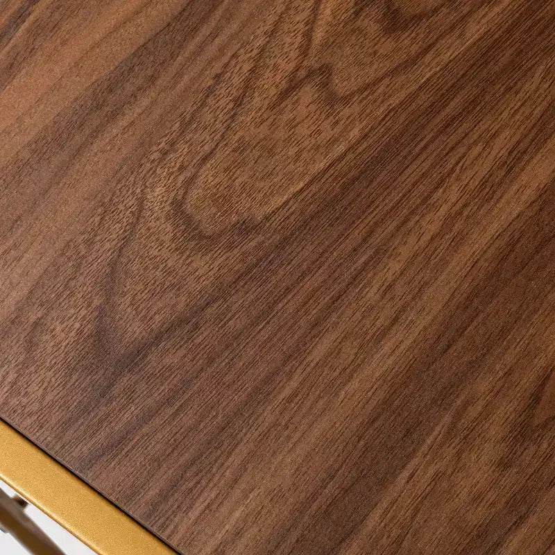 Étagère à chaussures à 4 niveaux en laiton avec bois de noyer - Brightroom™