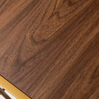 Étagère à chaussures à 4 niveaux en laiton avec bois de noyer - Brightroom™