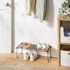 Meuble à chaussures individuel empilable noir - Brightroom™