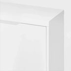 Meuble à chaussures pivotant stratifié ouvert blanc - Brightroom™ : Organiseur de chaussures, capacité 12 paires, stratifié bois, autoportant