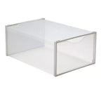 Simplifiez l'ensemble de 12 boîtes à chaussures à ouverture frontale blanches