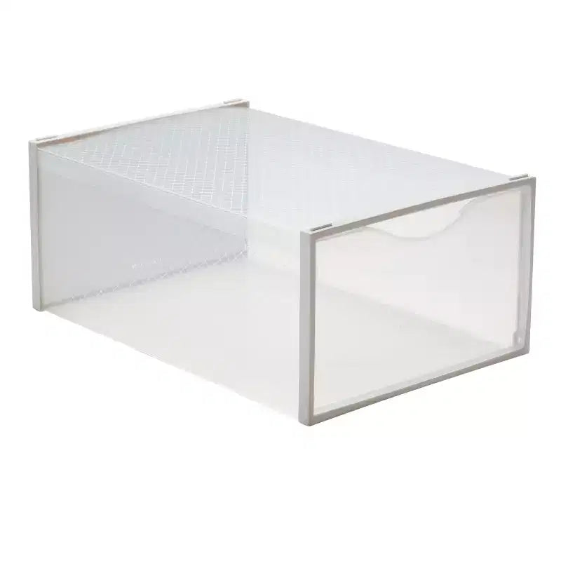 Simplifiez l'ensemble de 12 boîtes à chaussures à ouverture frontale blanches