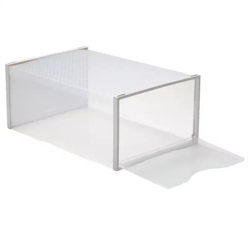 Simplifiez l'ensemble de 12 boîtes à chaussures à ouverture frontale blanches