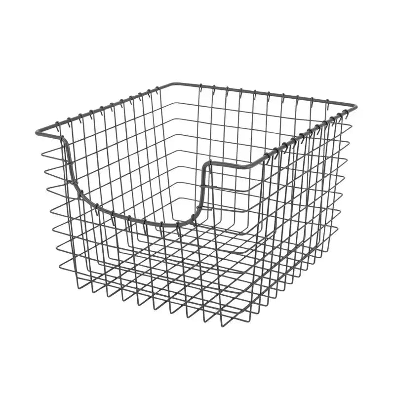 Spectrum Diversified Scoop Medium Basket Dark Silver