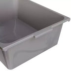 Honey-Can-Do Chariot roulant à 6 bacs : Rangement utilitaire en acier, Résistant à la décoloration, Autoportant au sol, 86 cm de hauteur, 61 cm de profondeur, Gris