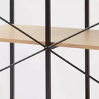 Étagères de rangement 4 cubes de 28 cm - Brightroom™ : Meuble de rangement modulaire, Anti-basculement, Stratifié papier, Acier thermolaqué