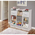 Niche de rangement verticale Badger Basket avec panier réversible blanche