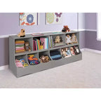 Meuble de rangement à bacs multiples Badger Basket gris