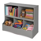 Meuble de rangement à bacs multiples Badger Basket gris