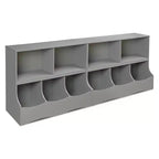 Meuble de rangement à bacs multiples Badger Basket gris