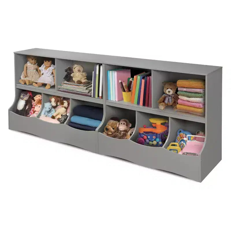 Meuble de rangement à bacs multiples Badger Basket gris