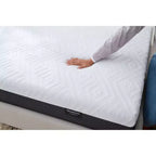 Matelas Beautyrest Hybrid 10 po fermeté moyenne - Très grand format : mousse à mémoire de forme, ressorts ensachés, housse amovible, garantie de 10 ans