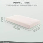 Matelas hybride certifié biologique PureEarth de Beautyrest pour lit de bébé et tout-petit de 10 cm : Ferme, mousse de latex, respirant