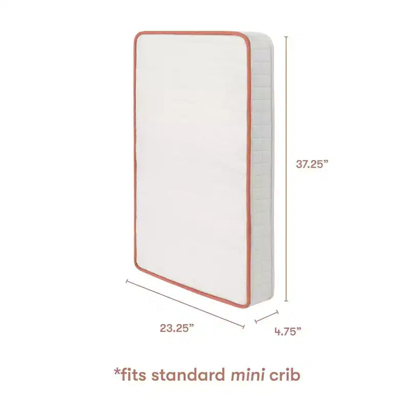 Matelas pour lit de bébé Babyletto x Avocado Organic Mini - Blanc : Fermeté moyenne, respirant, mousse à mémoire de forme, 10,4 kg