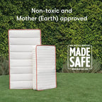 Matelas pour lit de bébé Babyletto x Avocado Organic Mini - Blanc : Fermeté moyenne, respirant, mousse à mémoire de forme, 10,4 kg
