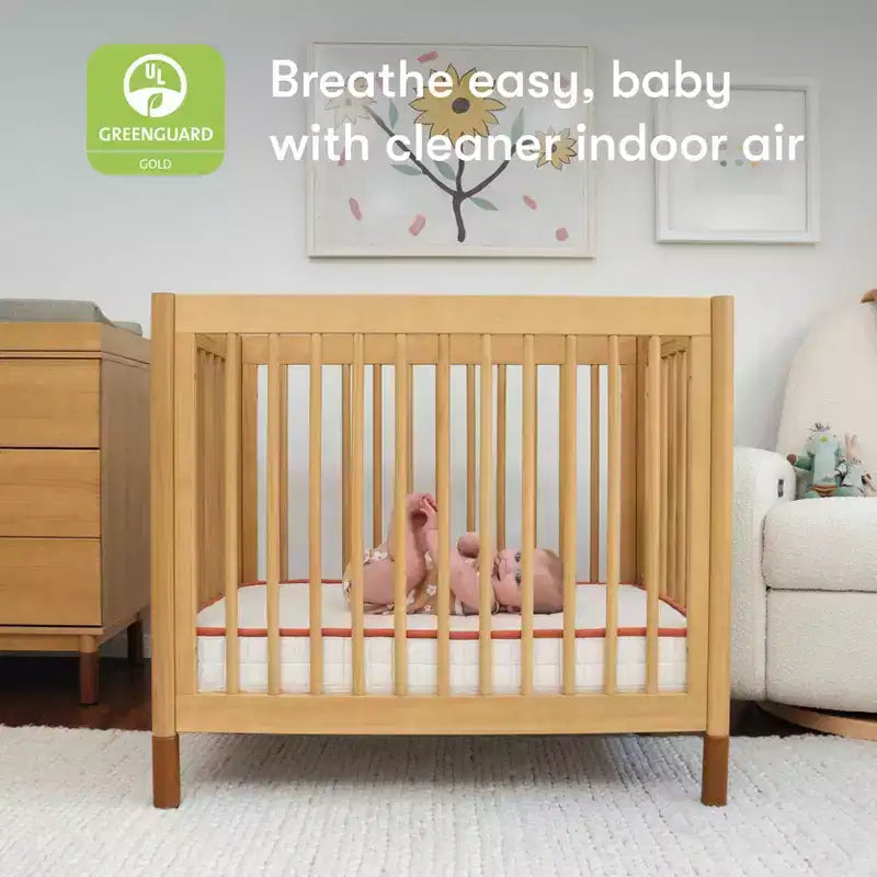 Matelas pour lit de bébé Babyletto x Avocado Organic Mini - Blanc : Fermeté moyenne, respirant, mousse à mémoire de forme, 10,4 kg