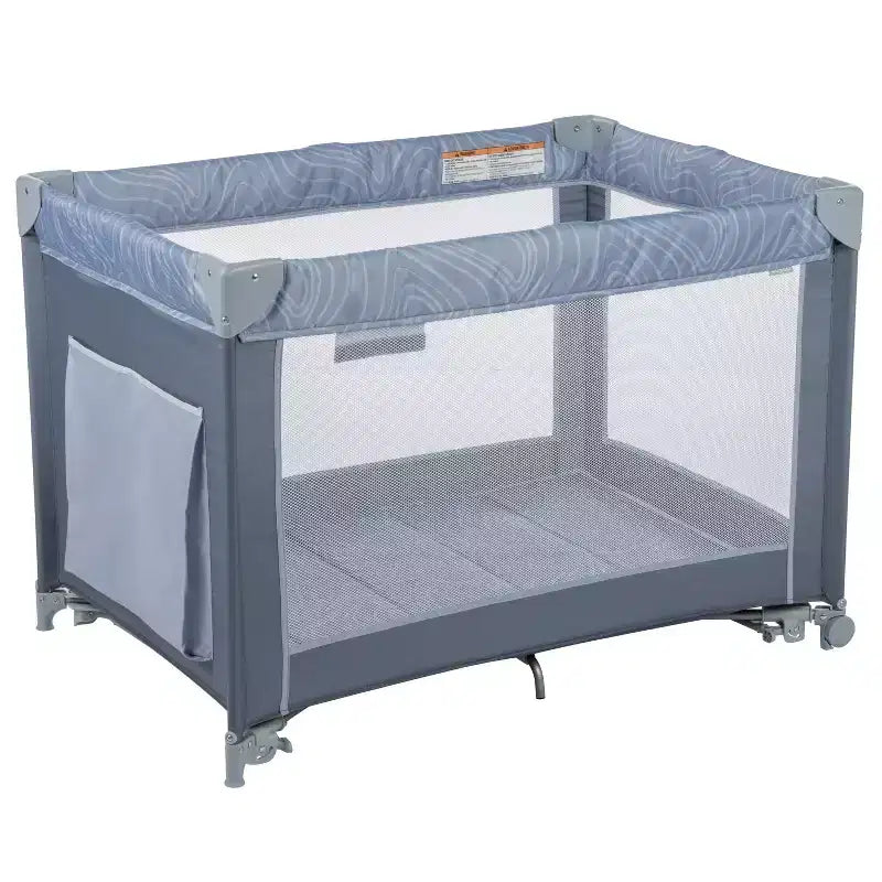 Cosco Rocking Bassinet with Play Yard - Organic Waves: Folds for Easy Transport, Plastic and Aluminum Frame, Mesh Surface