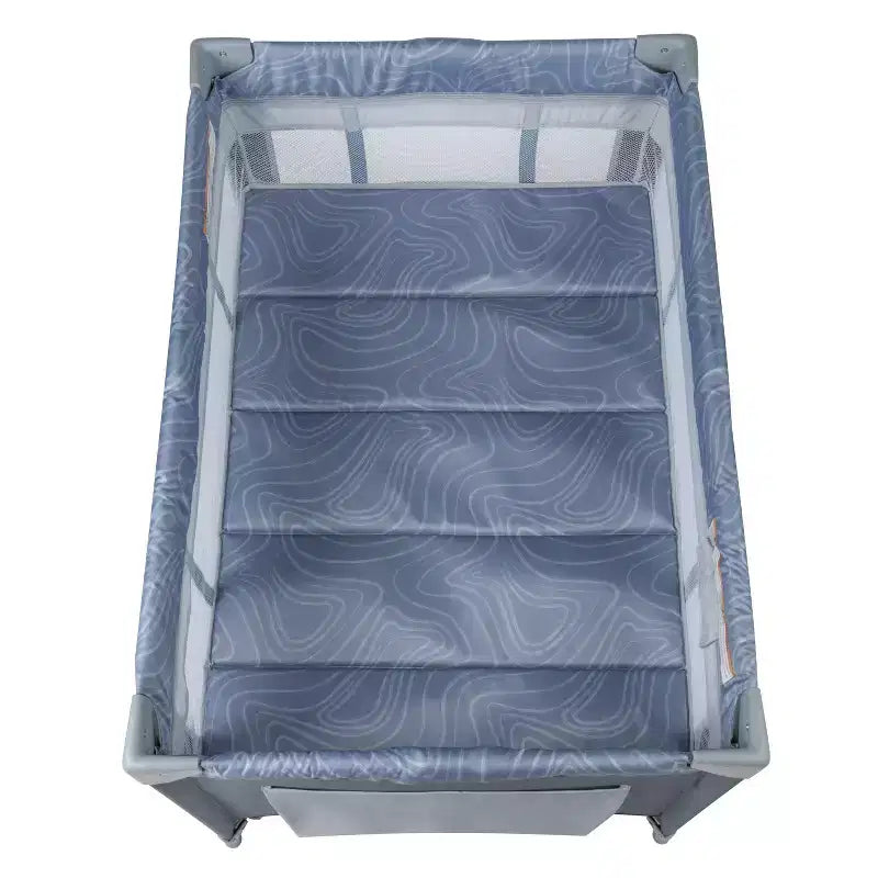 Cosco Moïse Berçant avec Parc - Vagues Organiques : Se Plie pour un Transport Facile, Cadre en Plastique et Aluminium, Surface en Maille