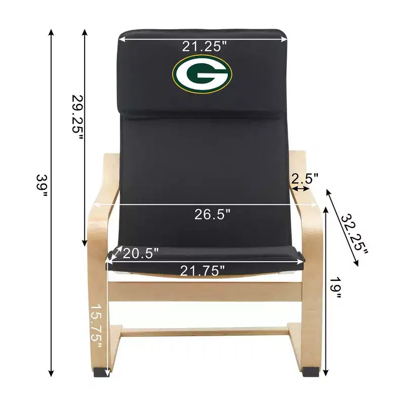 Chaise adulte NFL Green Bay Packers Bentwood