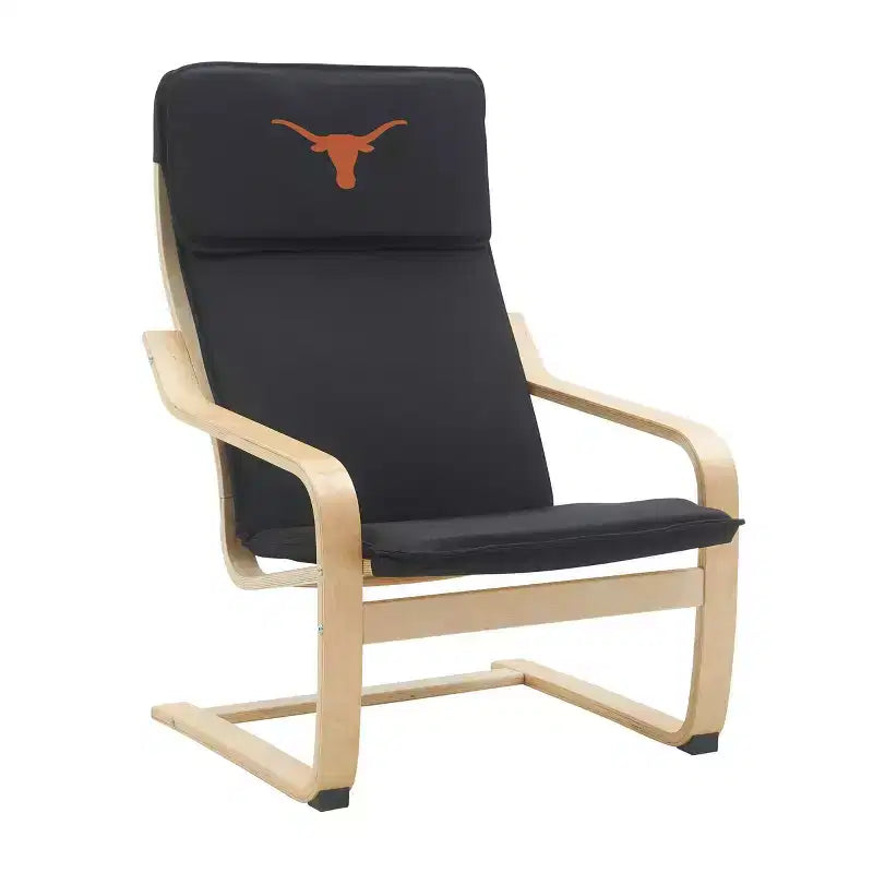 Chaise d'appoint en bois courbé NCAA de l'Université du Texas
