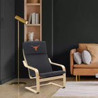 Chaise d'appoint en bois courbé NCAA de l'Université du Texas