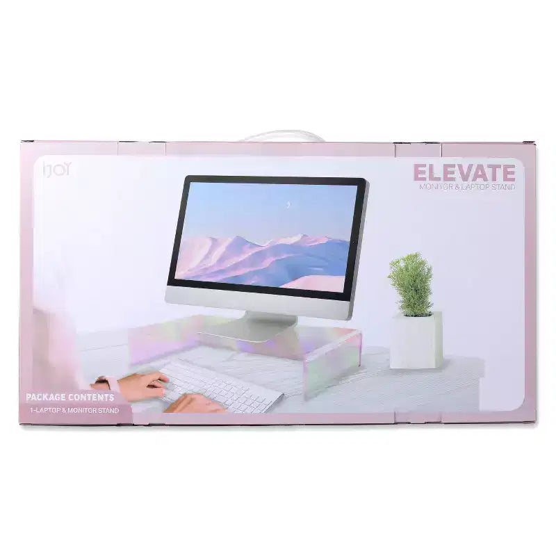 Support d'écran et d'ordinateur portable iJoy Elevate pour ordinateurs portables jusqu'à 17" – Opal Sky