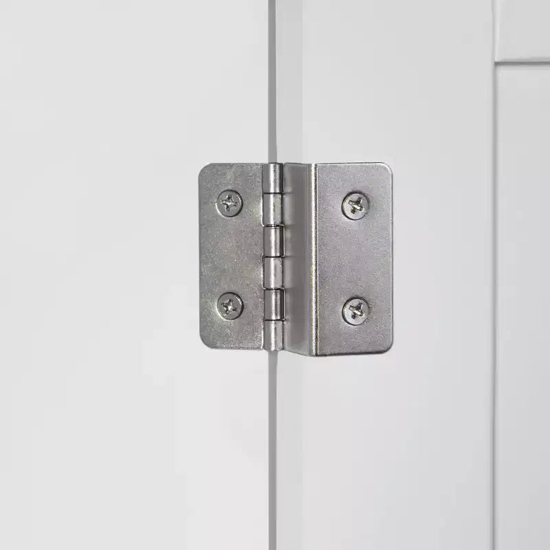 Armoire de rangement étroite à une porte RiverRidge Ashland pour salle de bain et buanderie avec étagères réglables - Blanche