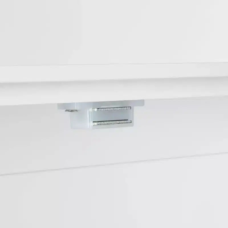 Armoire de rangement étroite à une porte RiverRidge Ashland pour salle de bain et buanderie avec étagères réglables - Blanche