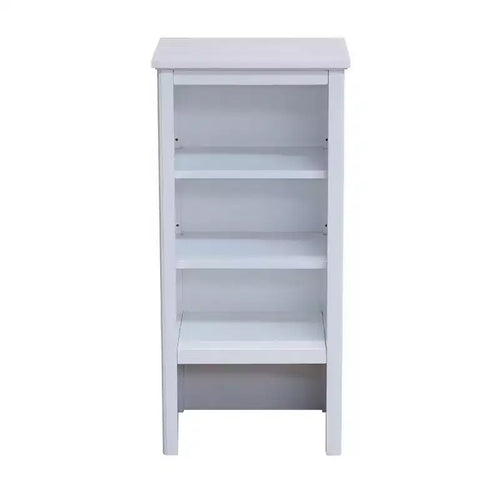 Alaterre Furniture Dorset, tour de rangement de salle de bain avec étagères supérieures ouvertes, meuble bas et tiroir : Tour de rangement en bois massif