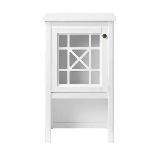 Alaterre Furniture 17"x29" Deluxe Bath Storage Hutch White