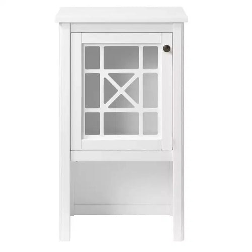 Meuble de rangement de salle de bain de luxe Alaterre Furniture 17 po x 29 po, blanc