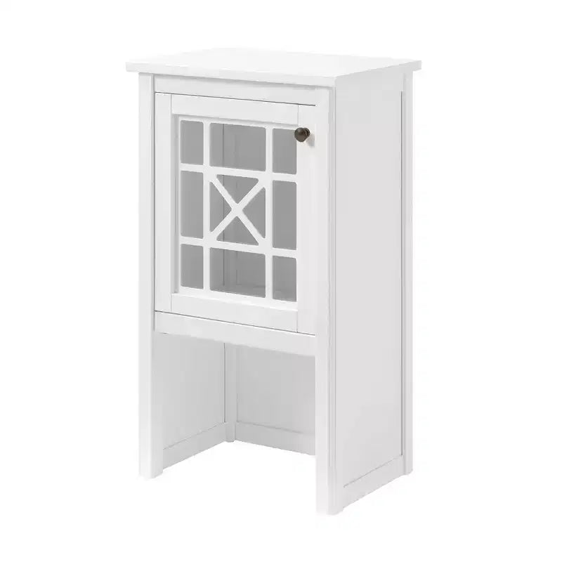 Meuble de rangement de salle de bain de luxe Alaterre Furniture 17 po x 29 po, blanc