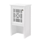Meuble de rangement de salle de bain de luxe Alaterre Furniture 17 po x 29 po, blanc