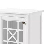 Meuble de rangement de salle de bain de luxe Alaterre Furniture 17 po x 29 po, blanc
