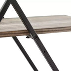 Danya B. Étagère murale triple diamant croisé Antigua noir/rustique : Cadre en fer laminé, supports de fixation inclus