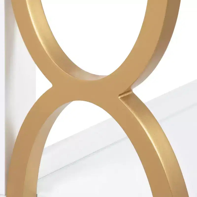 Étagère en bois à 3 niveaux blanc 28" x 8" x 31" Ring - Kate & Laurel All Things Decor : Rangement décoratif Mid-Century