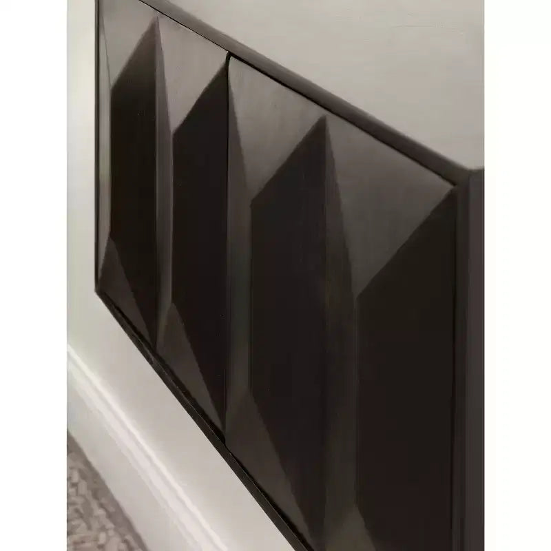 Kate & Laurel All Things Decor Armoire murale deux portes Ranier noire 30 po x 10 po x 14 po