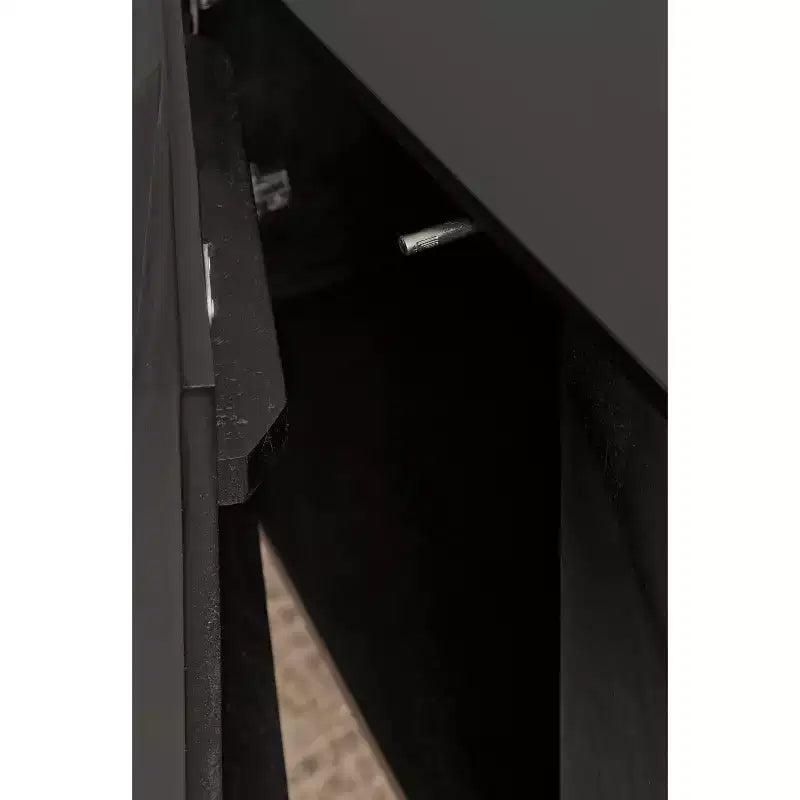 Kate & Laurel All Things Decor Armoire murale deux portes Ranier noire 30 po x 10 po x 14 po