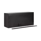 Kate & Laurel All Things Decor Armoire murale deux portes Ranier noire 30 po x 10 po x 14 po