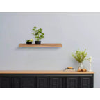 Étagère murale Kiera Grace 23"x4" marron : Rangement flottant en MDF