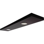 Kiera Grace Aberg Étagère murale flottante noire 47"x9" : DEL intégrée, activation tactile, composite de MDF