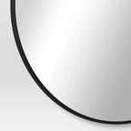 Miroir rond en métal noir 28 po - Room Essentials™